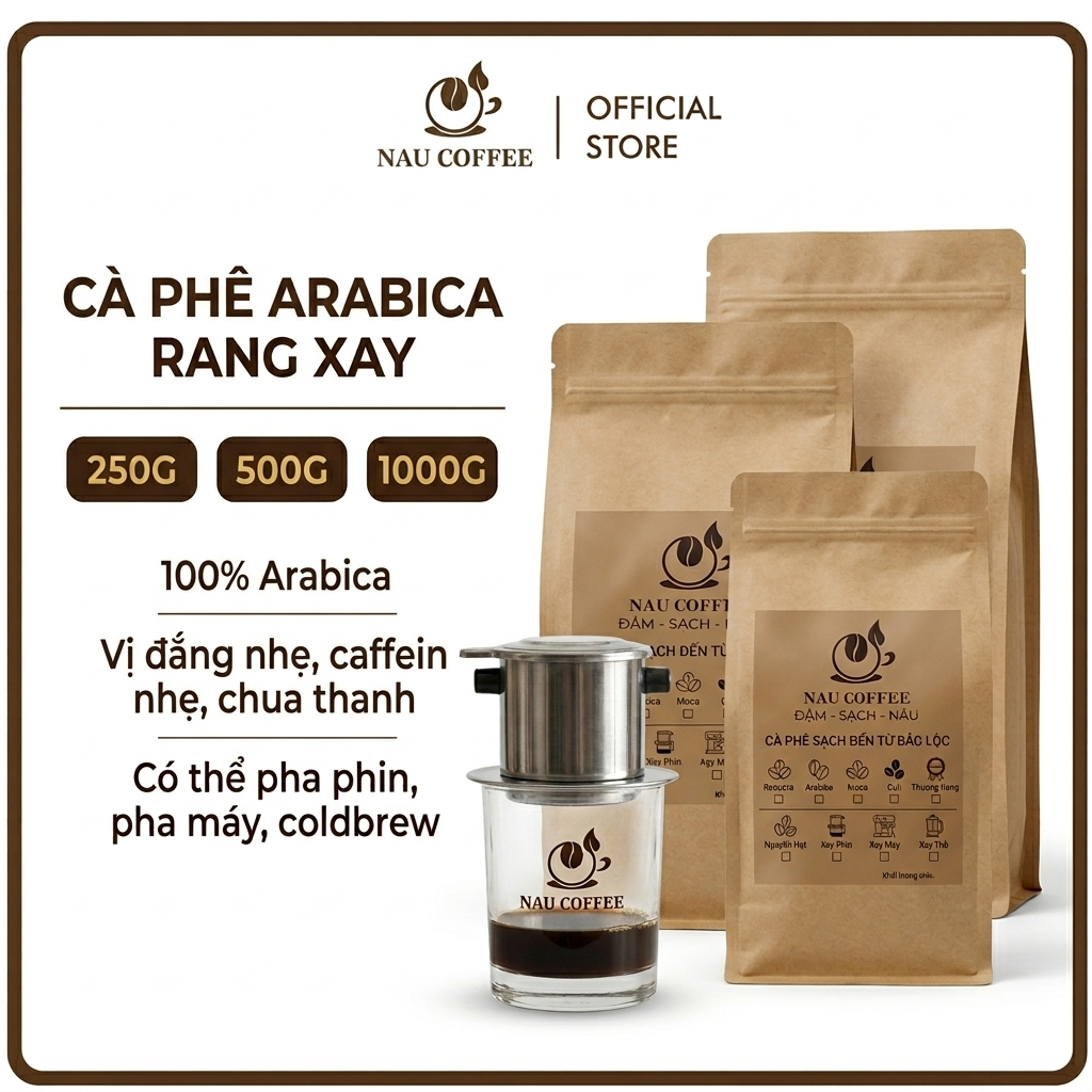 Cà phê Arabica rang xay